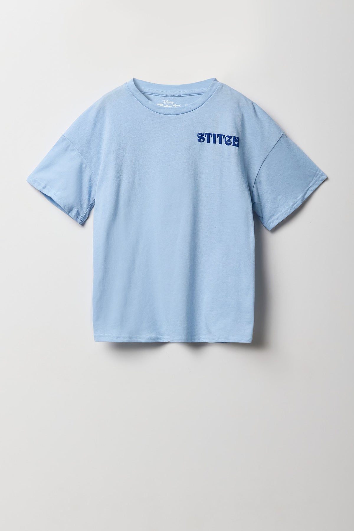 Vue alternative 2. T-shirt surdimensionné à imprimé Stitch en relief pour fille