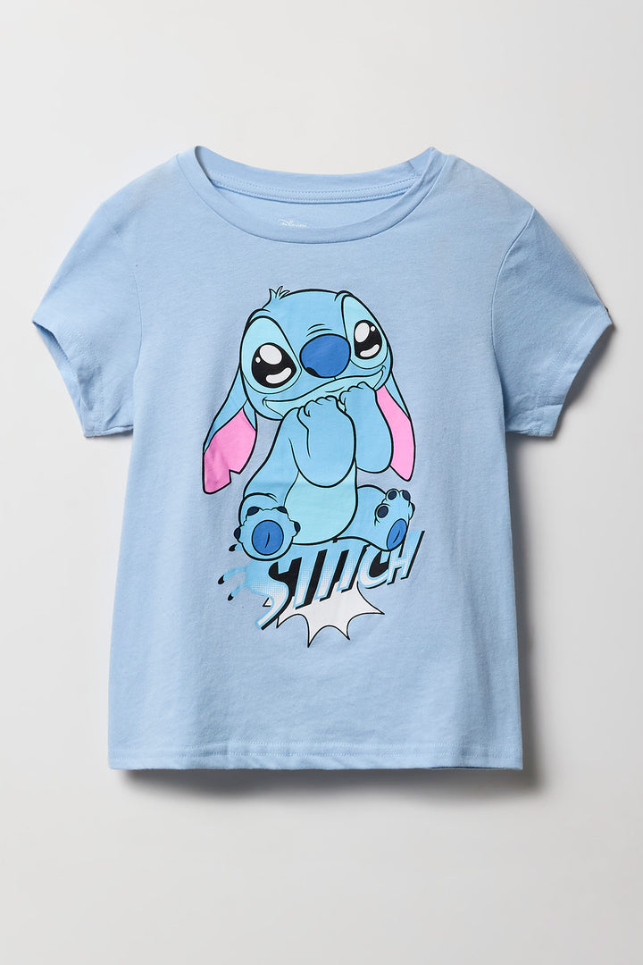 T-shirt à imprimé Stitch Cute pour fille