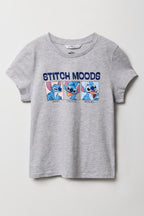 Girls Luxe Heavy Cotton Stitch Graphic T-Shirt