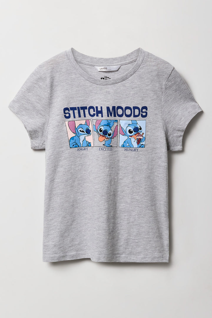 T-shirt à imprimé Stitch pour fille