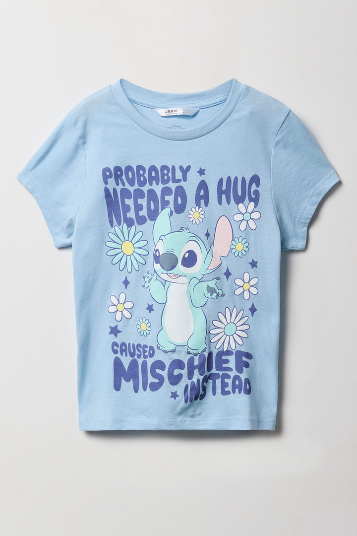 T-shirt à imprimé Stitch Hug pour fille