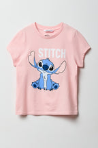 Girls Luxe Heavy Cotton Stitch Graphic T-Shirt