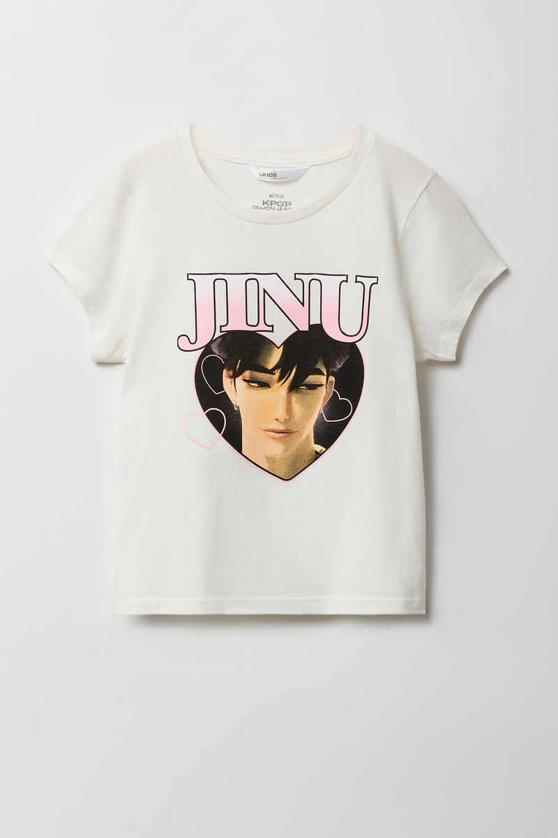 T-shirt à imprimé Jinu pour fille