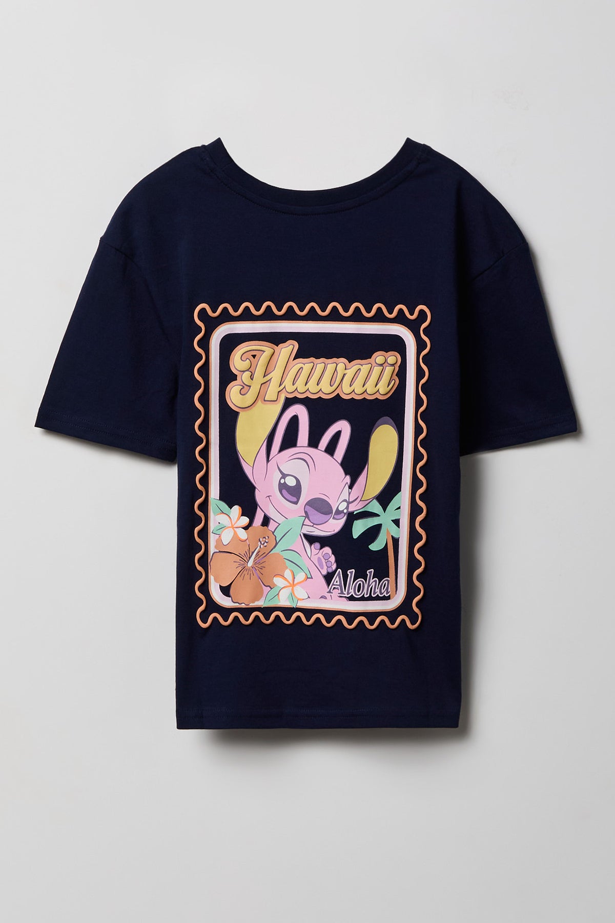 Vue alternative 2. T-shirt à imprimé Stitch Hawaii pour fille
