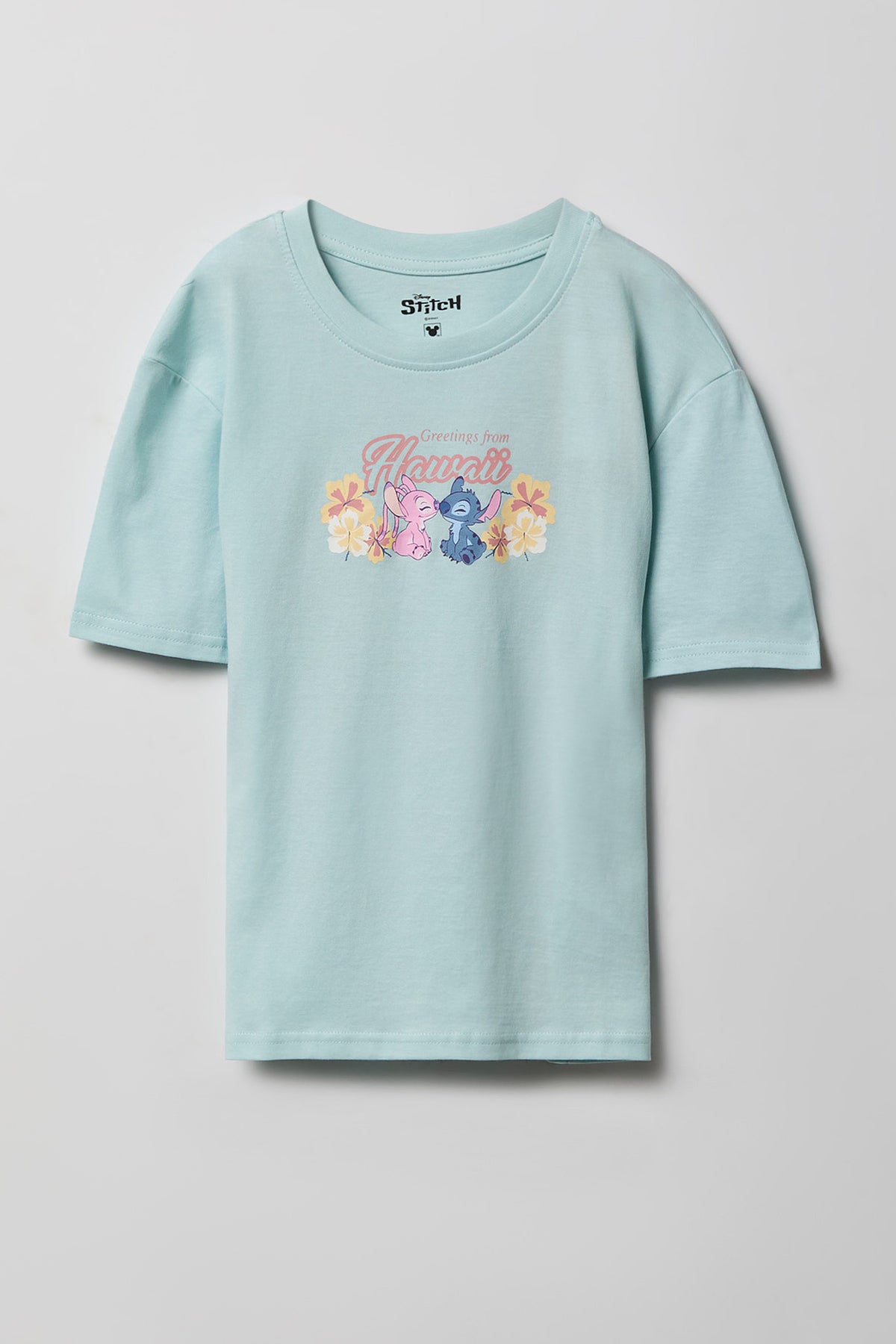 T-shirt à imprimé Stitch Hawaii pour fille