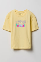 T-shirt à imprimé Stitch Hawaii pour fille