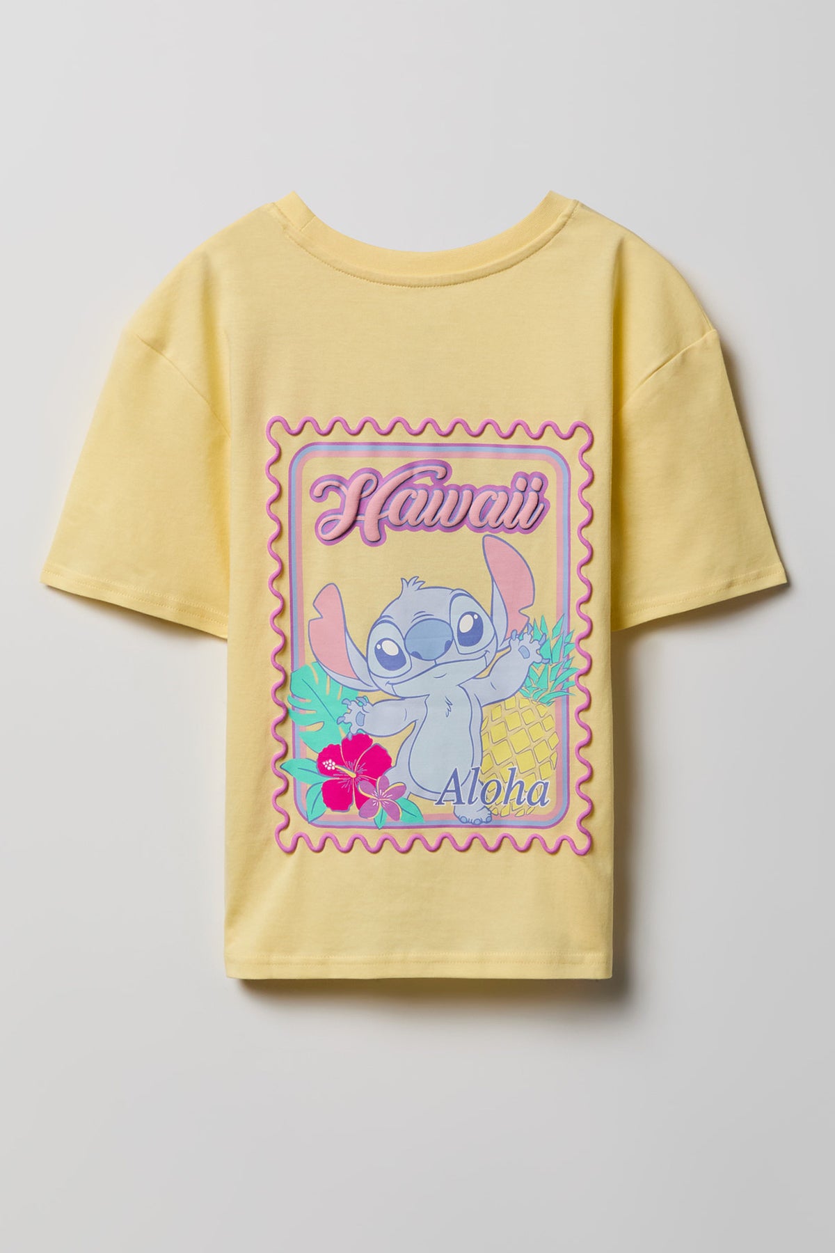 Vue alternative 2. T-shirt à imprimé Stitch Hawaii pour fille
