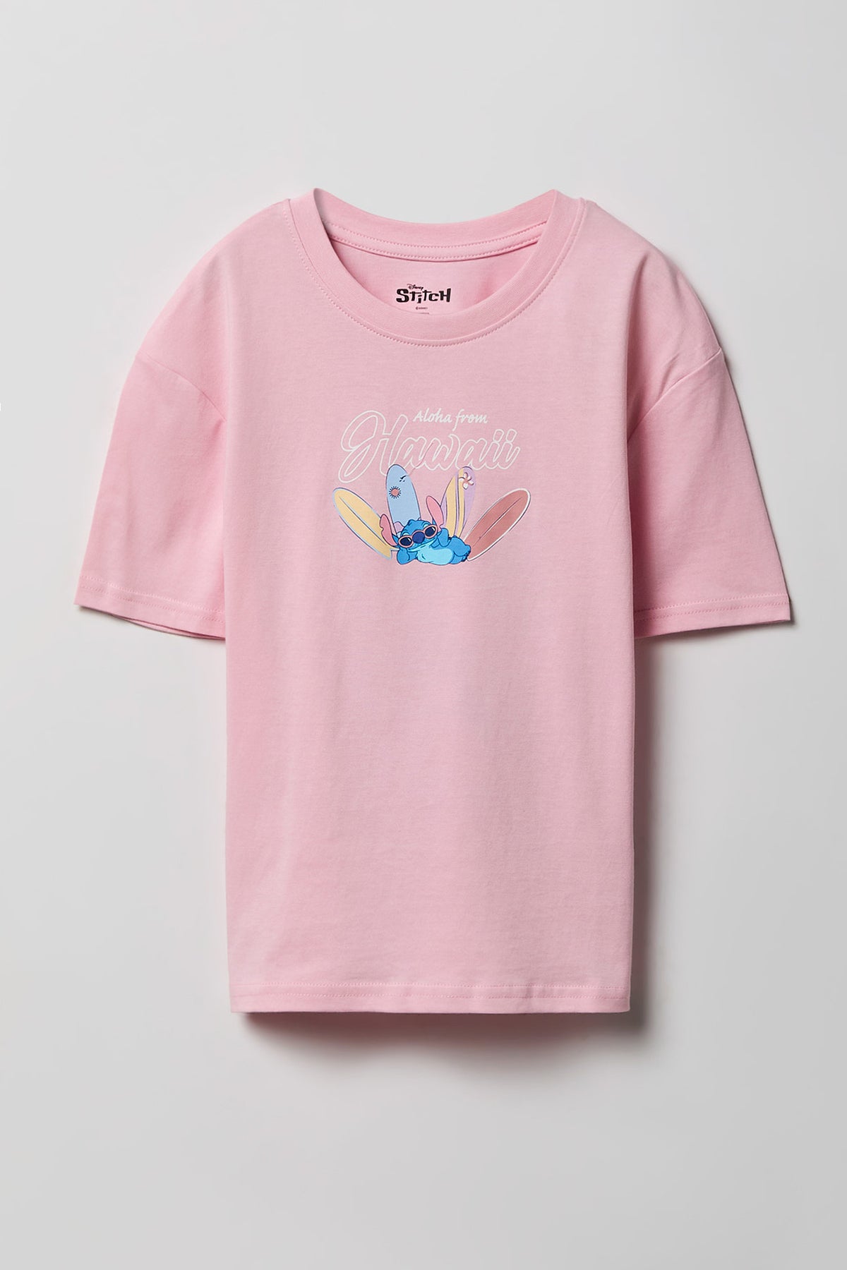 T-shirt à imprimé Stitch Hawaii pour fille