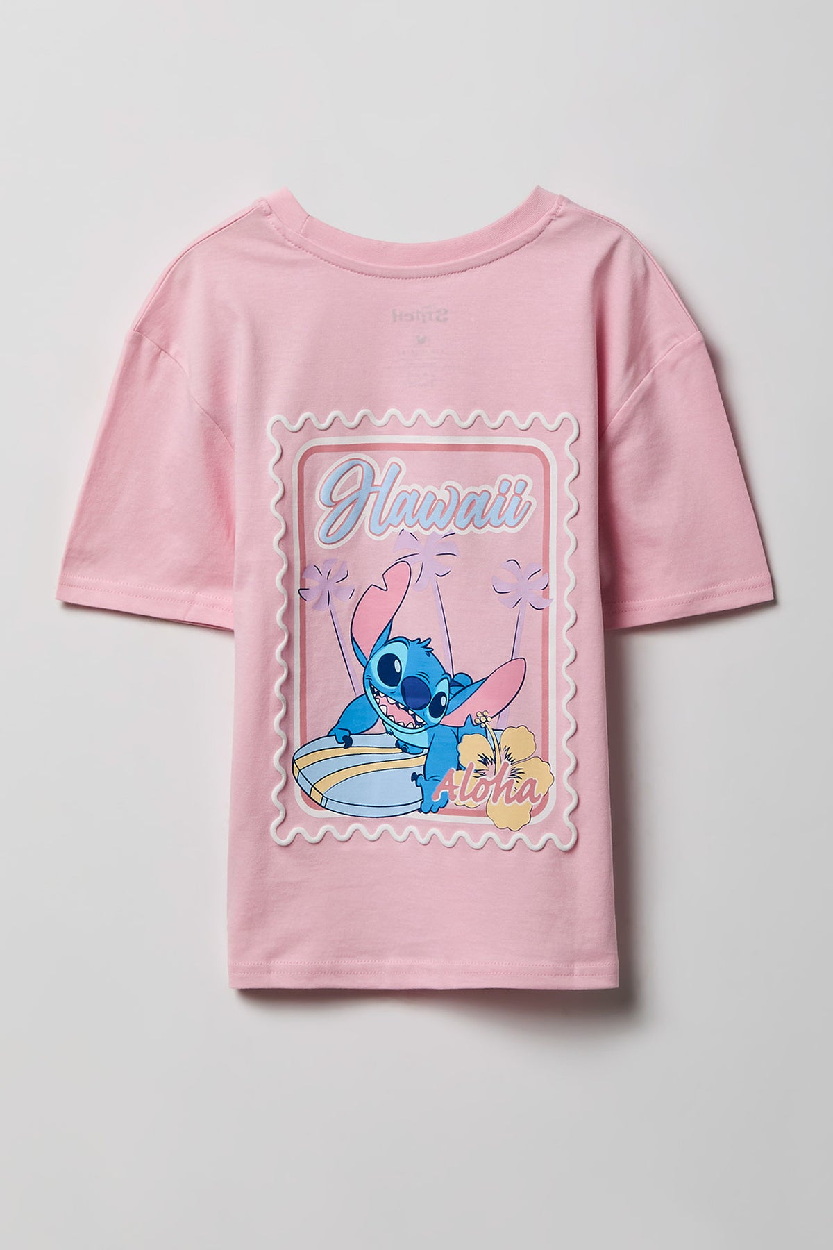 Vue alternative 2. T-shirt à imprimé Stitch Hawaii pour fille