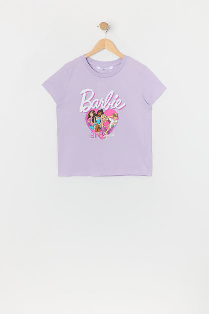 T-shirt à imprimé Barbie BFF pour fille
