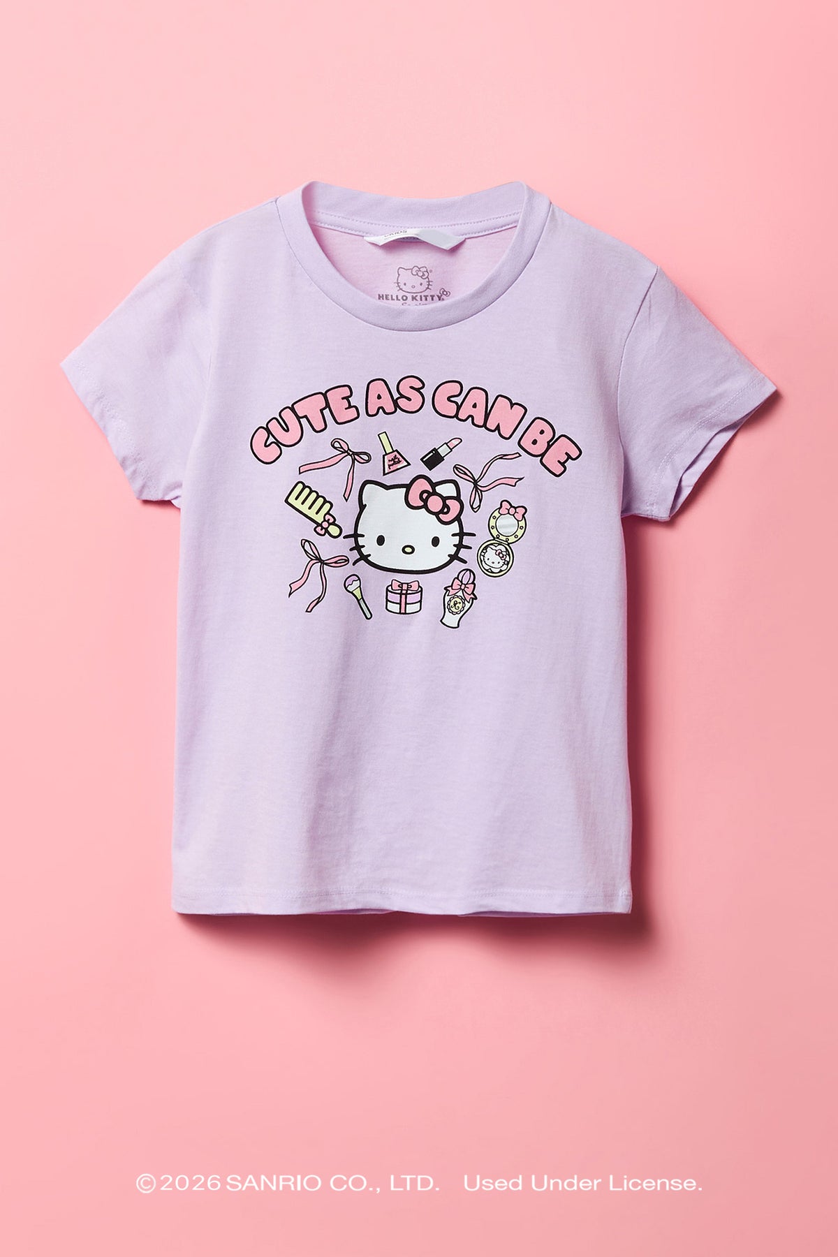 T-shirt en coton lourd à imprimé Hello Kitty® pour fille