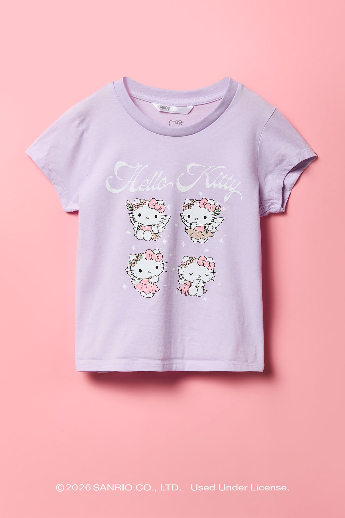 T-shirt en coton lourd à imprimé Hello Kitty® pour fille