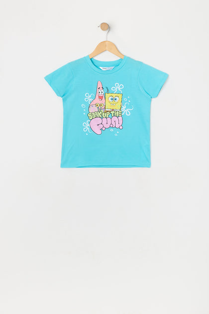 T-shirt à imprimé SpongeBob pour fille