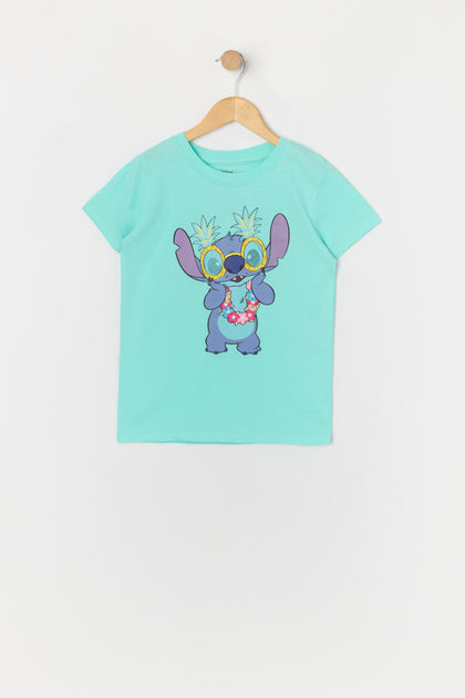 Girls Hawaiian Stitch Graphic T-Shirt