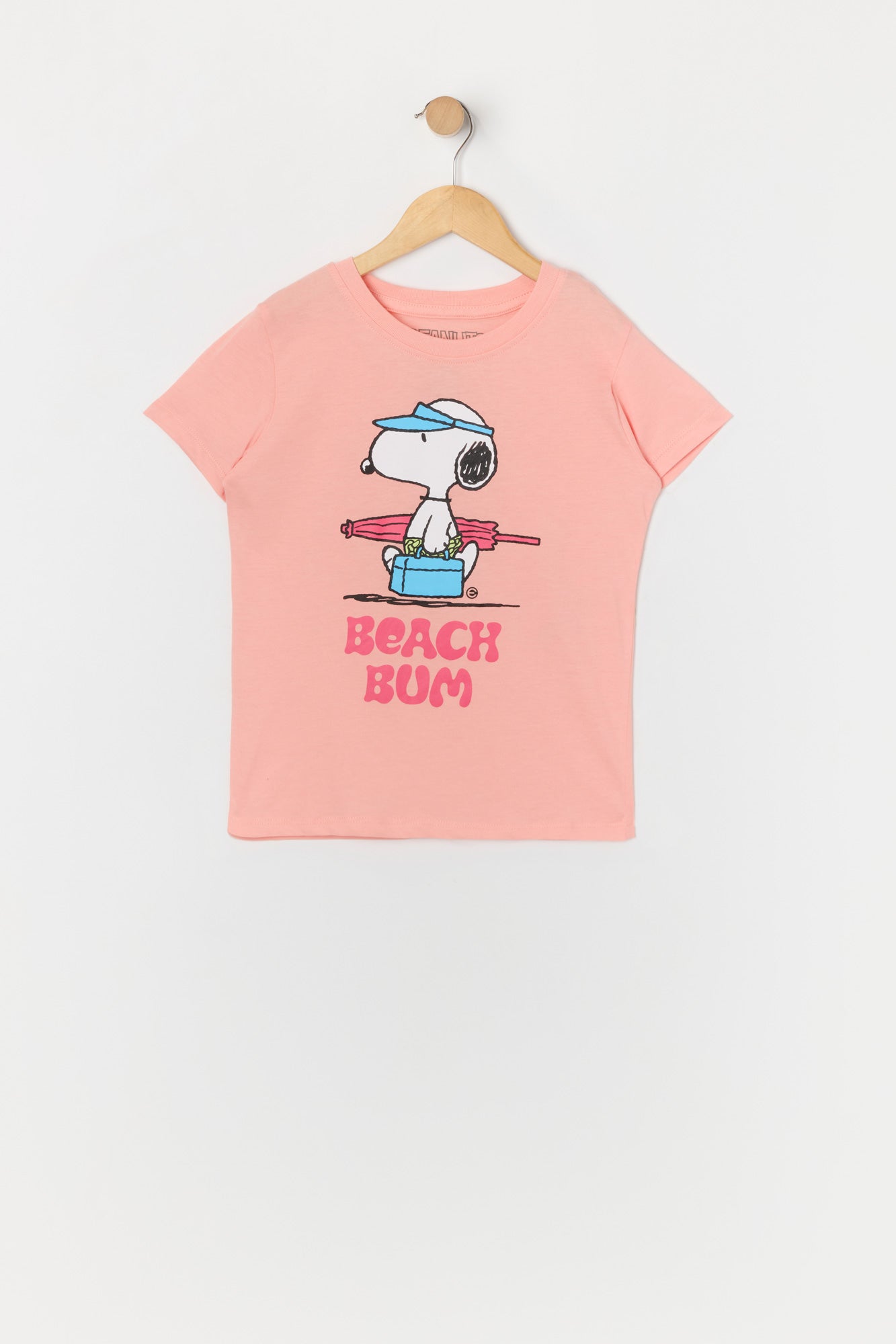 Girls Beach Bum Snoopy Graphic T-Shirt
