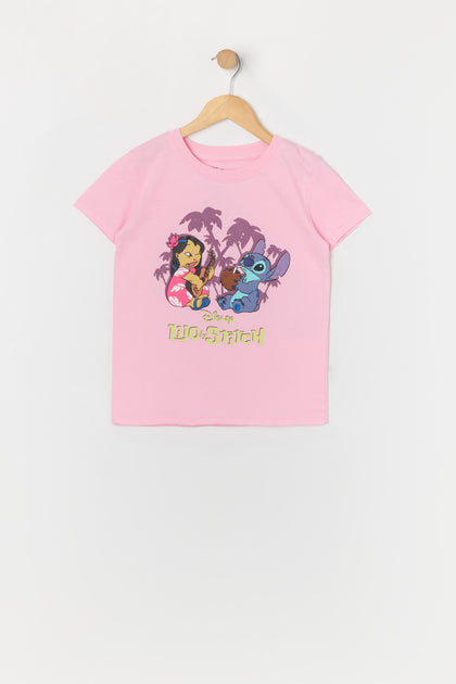 T-shirt à imprimé Hawaiian Stitch pour fille