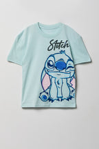T-shirt à imprimé Stitch pour fille