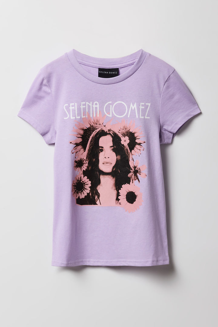 T-shirt surdimensionné à imprimé Selena Gomez pour fille