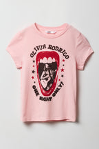 Girls Luxe Heavy Cotton Olivia Rodrigo Graphic T-Shirt