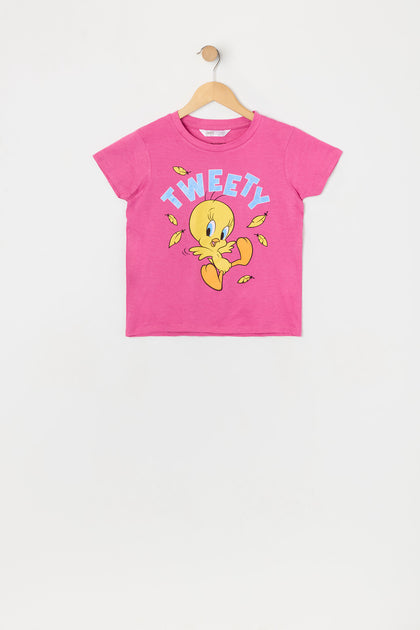T-shirt à imprimé Tweety Bird pour fille
