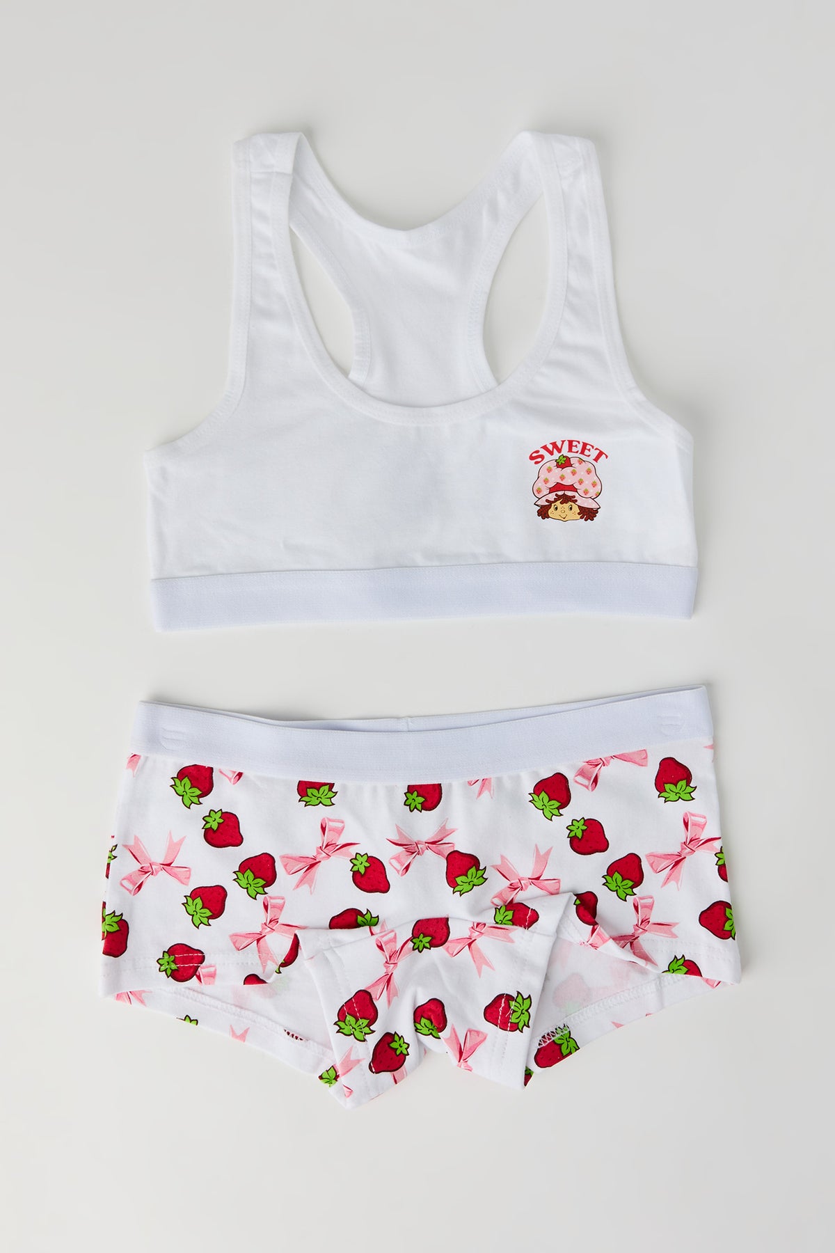 Ensemble avec soutien-gorge à imprimé Strawberry Shortcake et caleçon pour fille