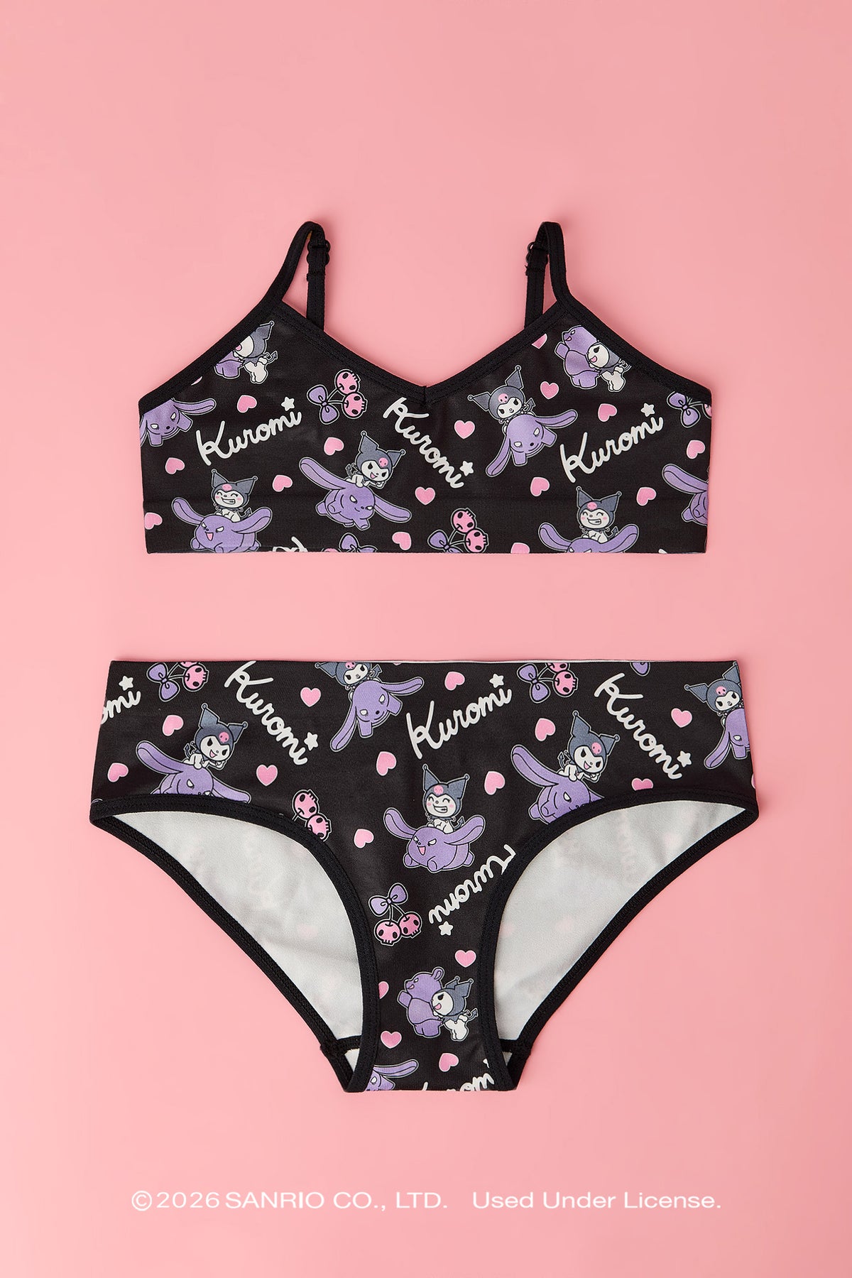 Ensemble minicami et culotte sans couture Kuromi™ pour filles