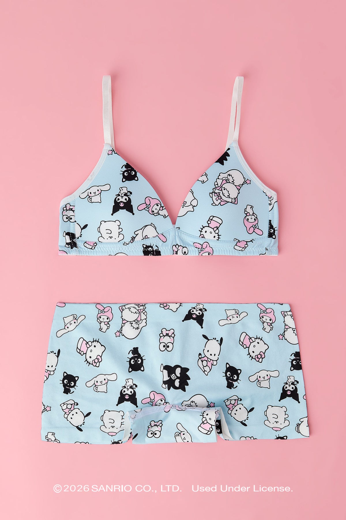 Ensemble soutien-gorge et culotte coupe garçonne Hello Kitty® and Friends pour filles