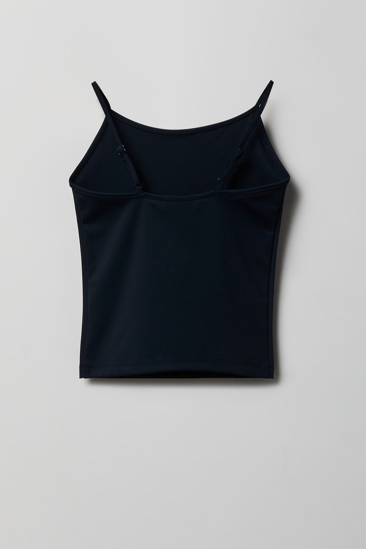 Alt View 2. Girls Luxe Heavy Contour Tank - Navy