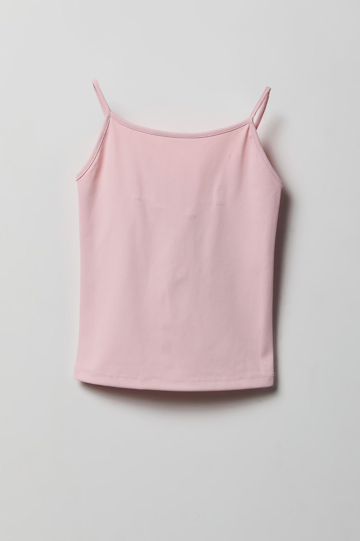 Girls Luxe Heavy Contour Tank - Pink