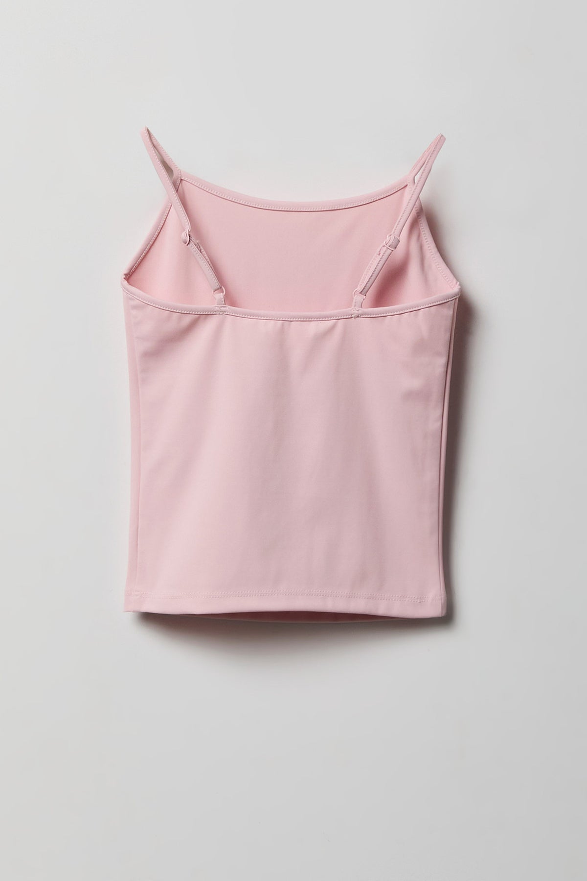 Alt View 2. Girls Luxe Heavy Contour Tank - Pink