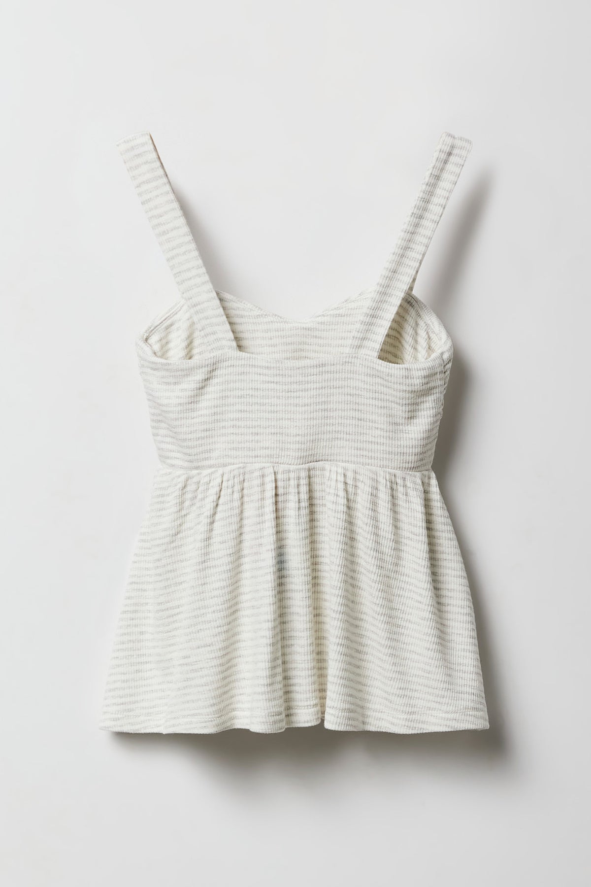 Vue alternative 2. Camisole côtelée ajustée et évasée pour filles
