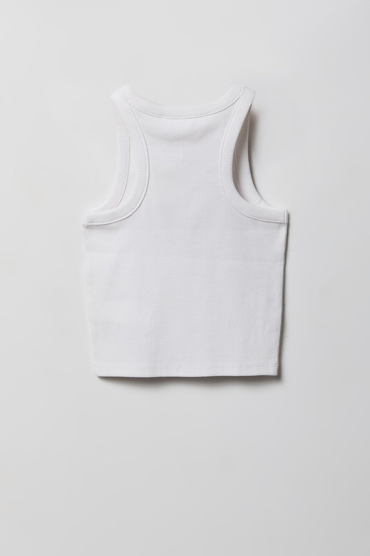 Alt View 2. Girls Graphic Ribbed High Neck Tank - Royal Blue