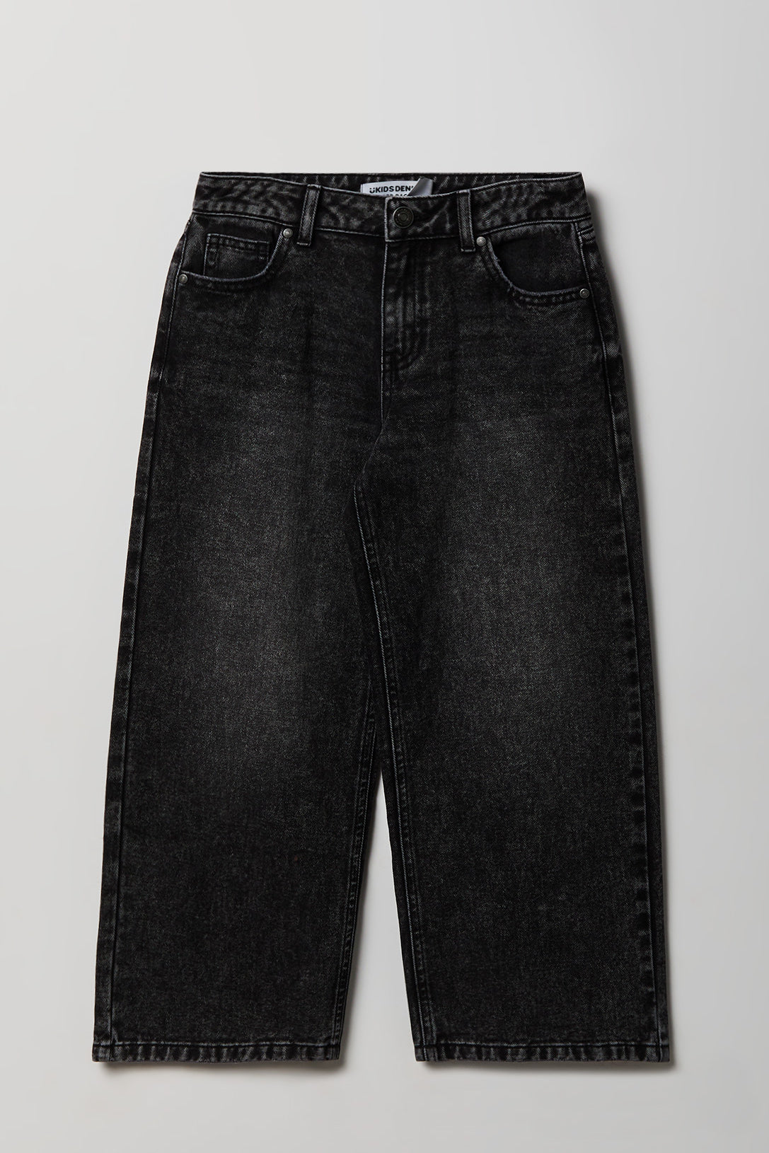 Girls Mid Rise Super Baggy Jean - Black