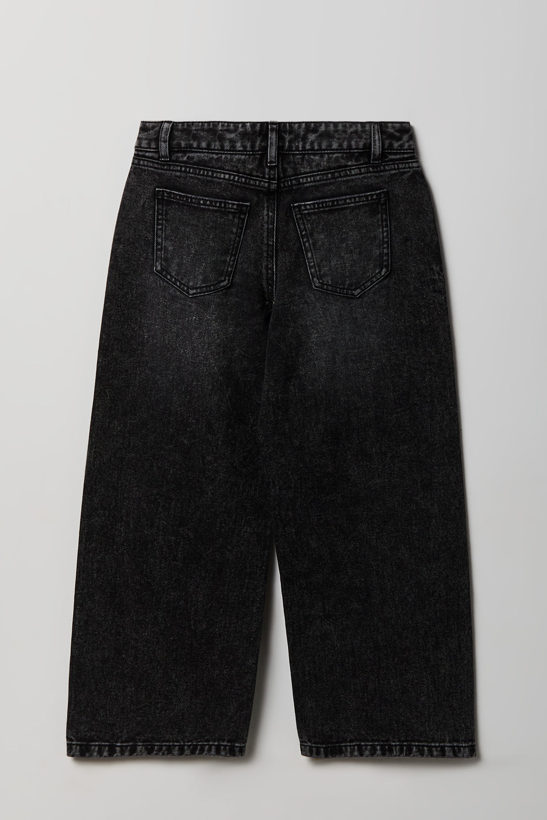 Alt View 2. Girls Mid Rise Super Baggy Jean - Black