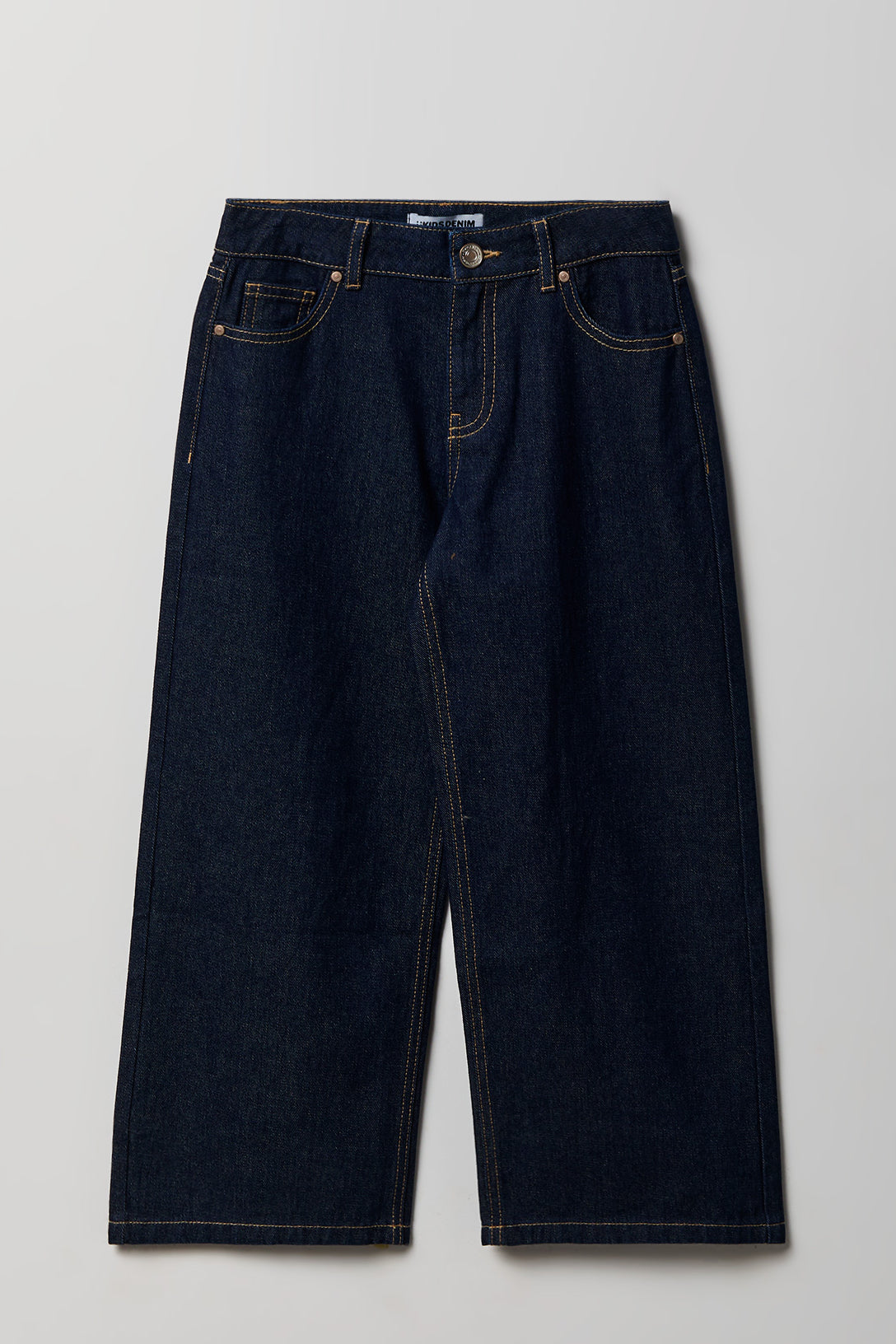Girls Mid Rise Super Baggy Jean - Rinse Denim