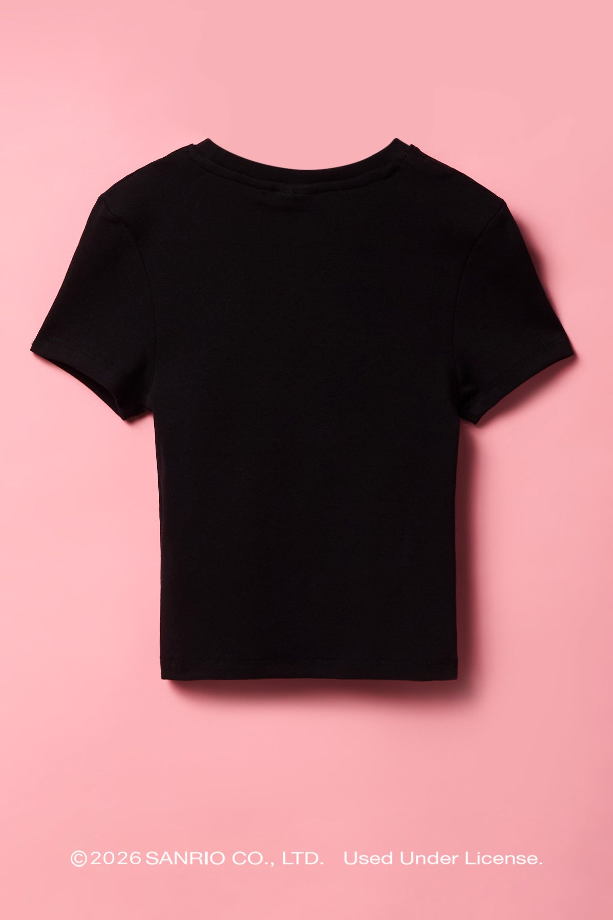 Alt View 2. Kuromi™ Girls Embroidered T-Shirt - Black