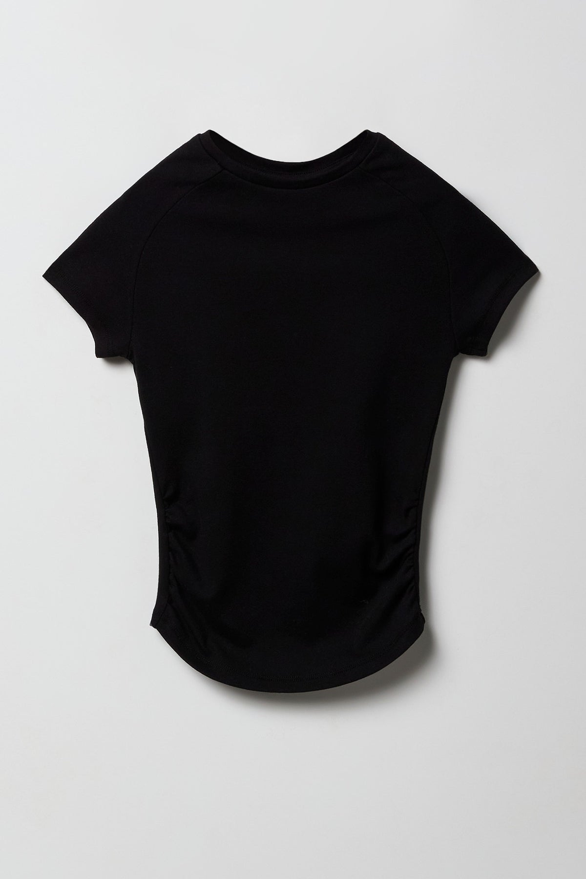 Girls Side Cinched T-Shirt - Black