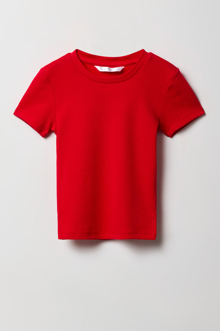 Girls Ribbed T-Shirt