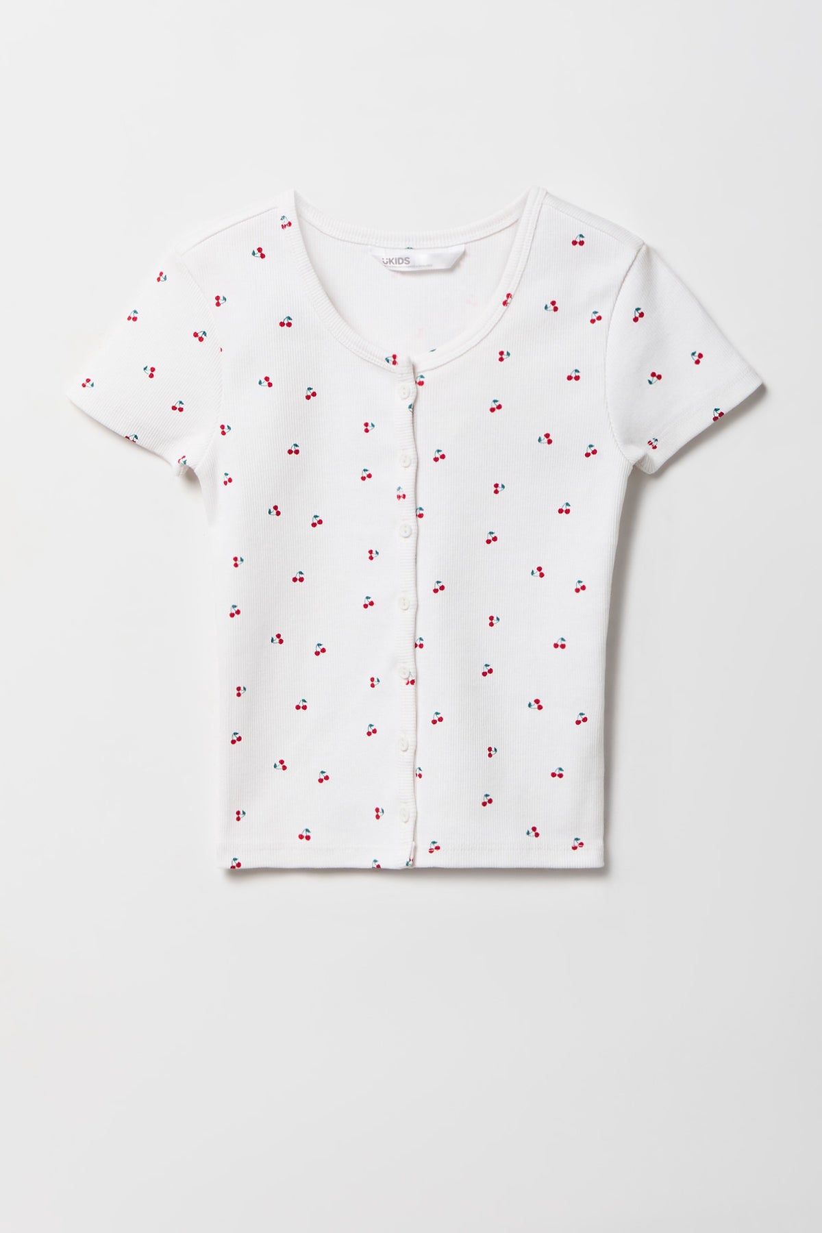Cardigan boutonné côtelé pour fille