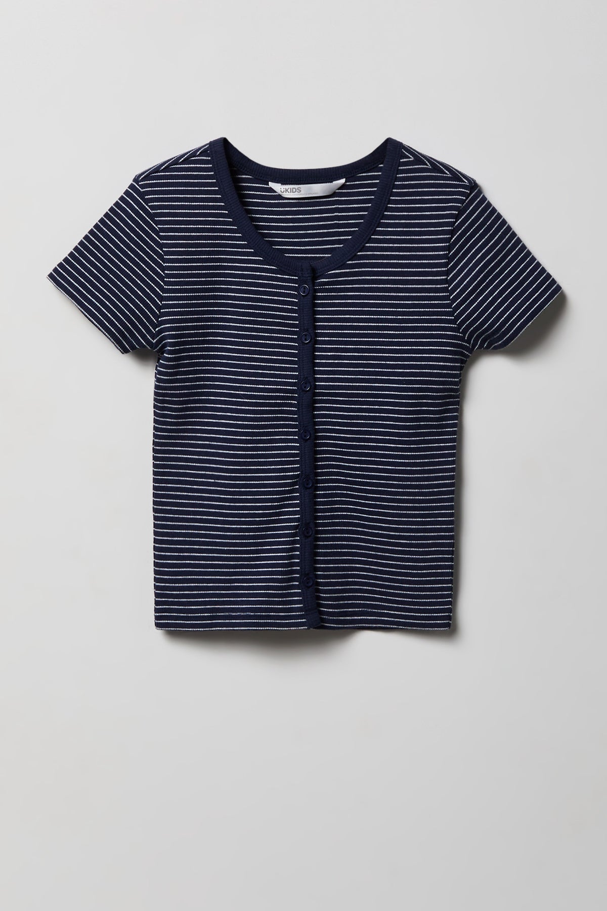 Cardigan boutonné côtelé pour fille
