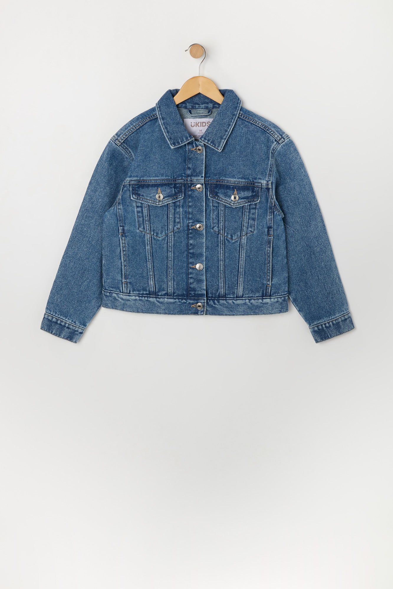 Girls Dark Wash Denim Jacket