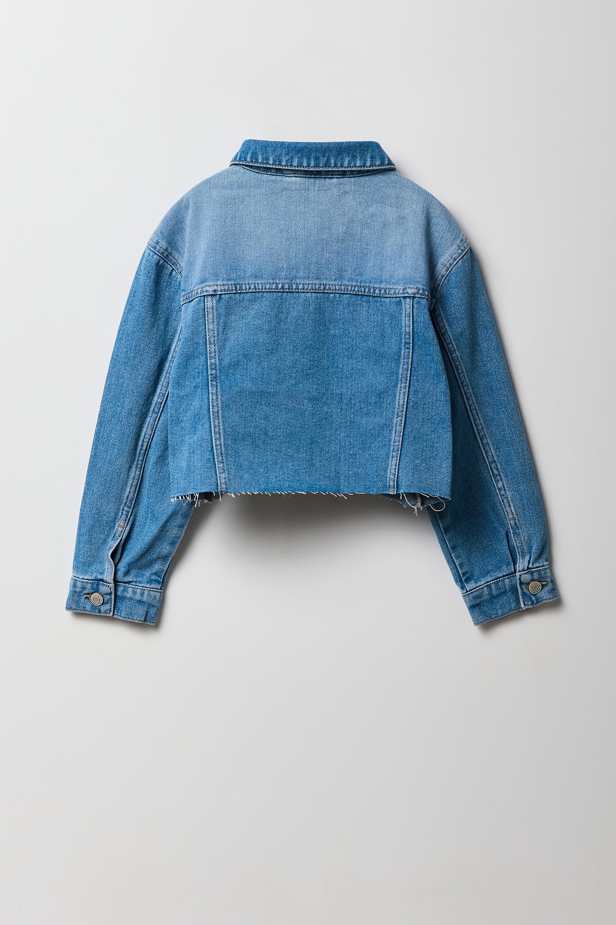 Vue alternative 2. Blouson en denim coupé pour filles