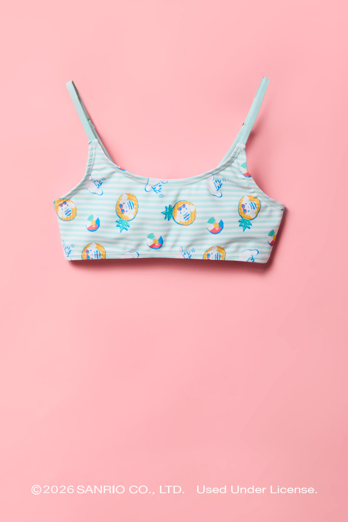 Alt View 2. Cinnamoroll™ Girls Printed Swimsuit Set - Aqua