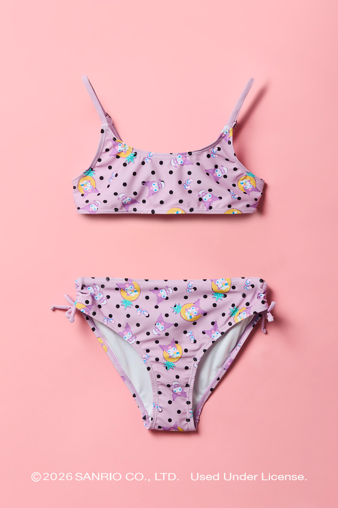 Kuromi™ Girls Printed Swimsuit Set - Lilac
