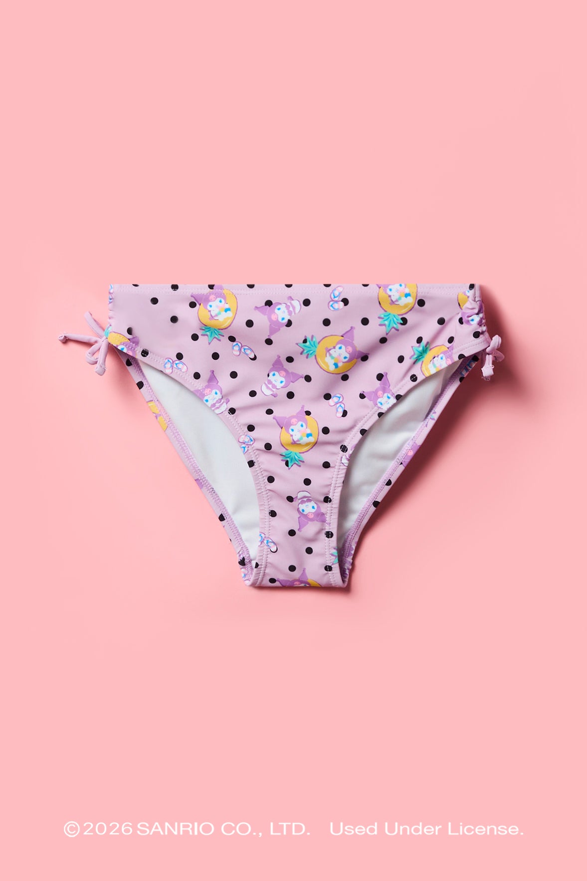 Alt View 4. Kuromi™ Girls Printed Swimsuit Set - Lilac