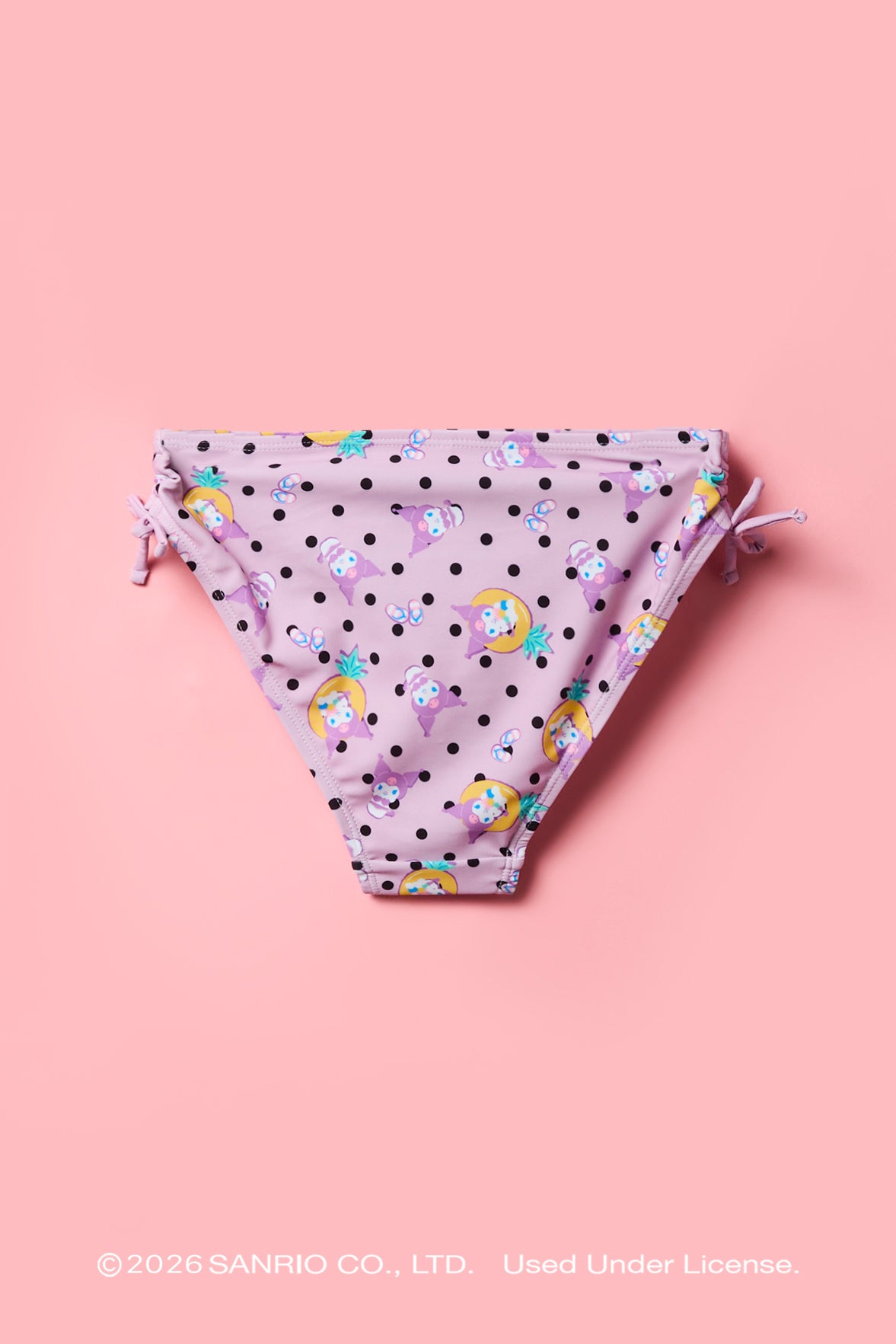 Alt View 5. Kuromi™ Girls Printed Swimsuit Set - Lilac