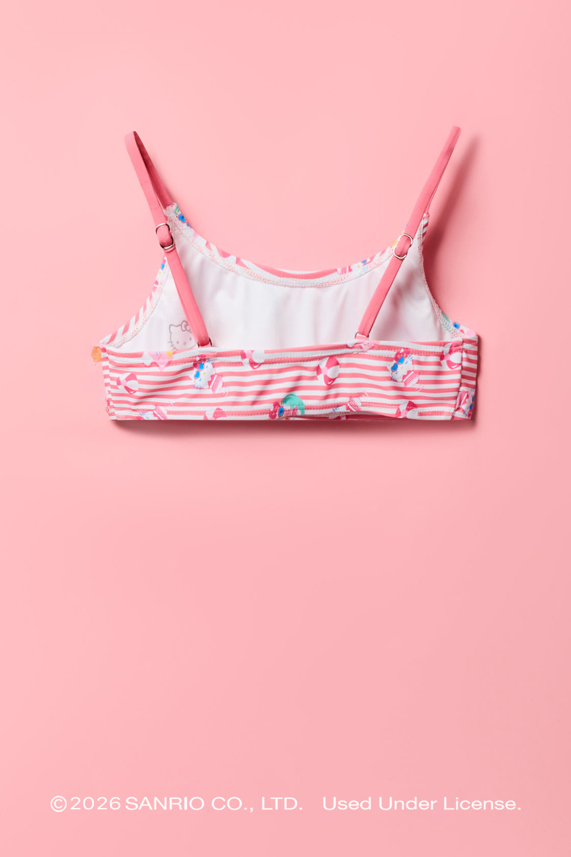 Alt View 3. Hello Kitty® Girls Printed Swimsuit Set - Red
