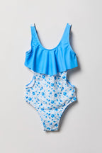 Girls Flounce One Piece Swimsuit