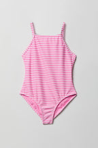 Girls Graphic One Piece Swimsuit