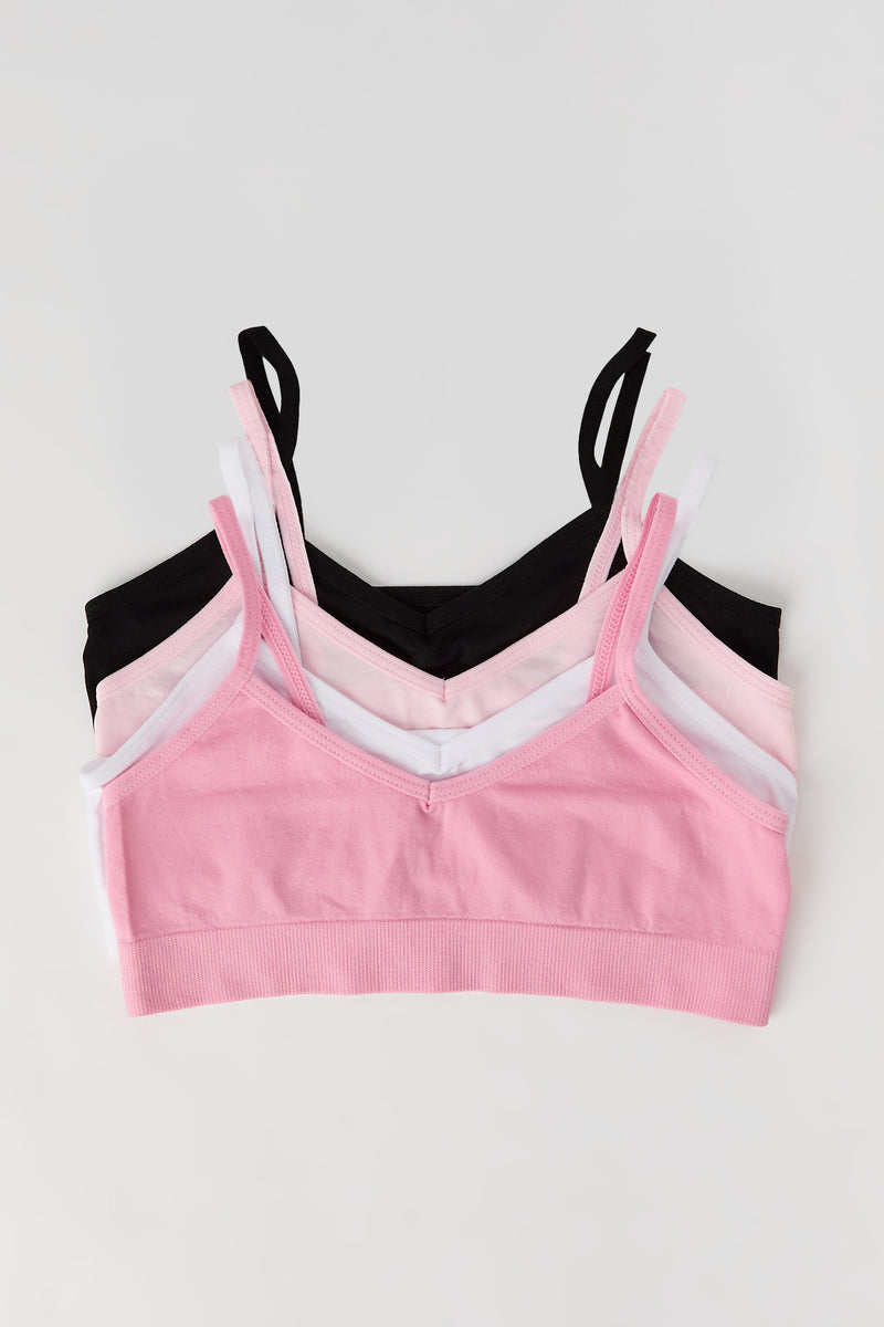 Bralette sans couture pour fille (Lot de 4)